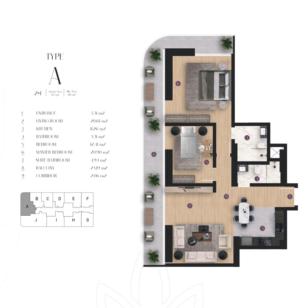 Block A Floor Plan