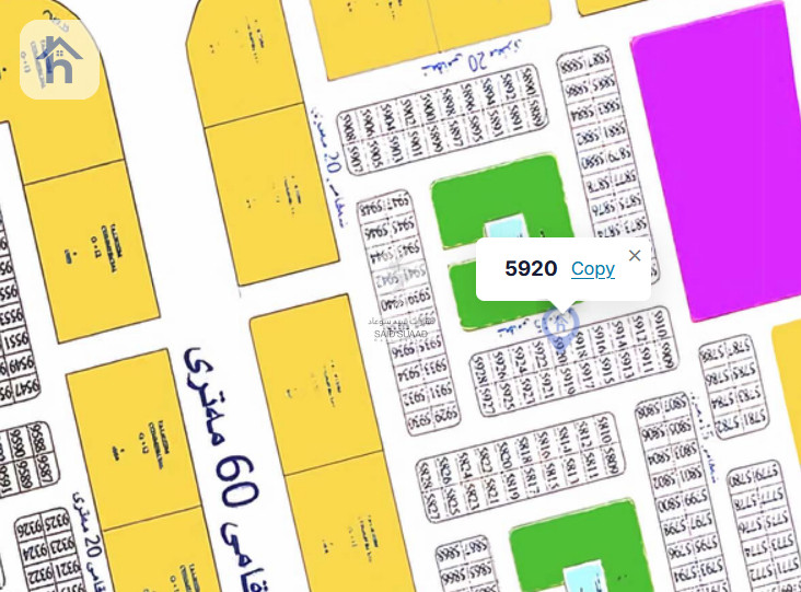 أرض سكنية مقابل الحديقة