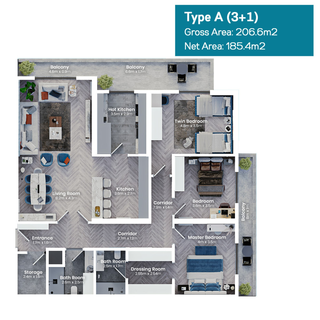 null خطة الطابق