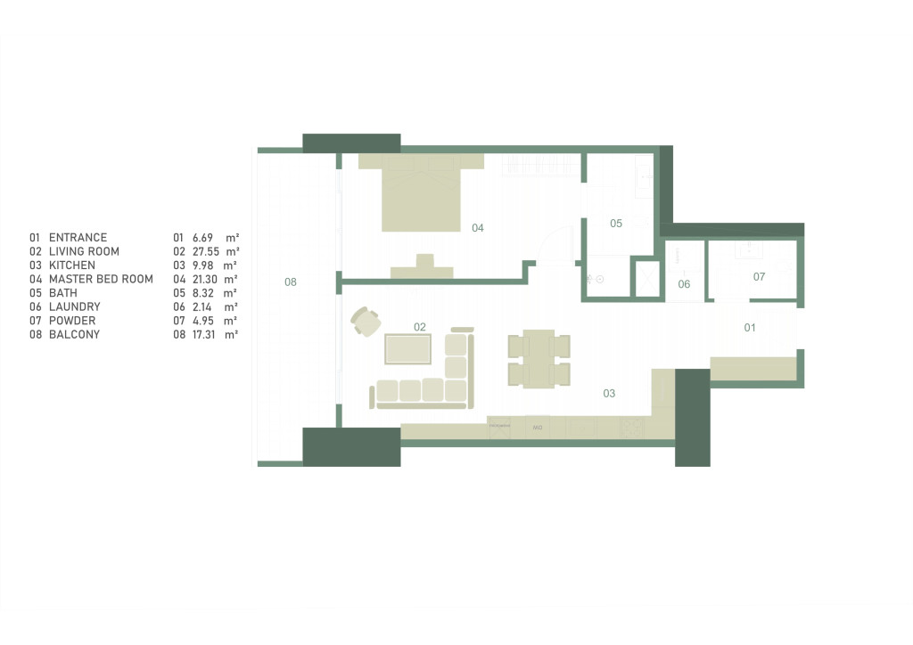 A, C Building پلانی نهۆم