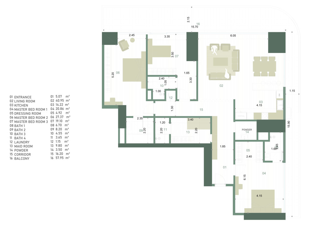 B Building پلانی نهۆم