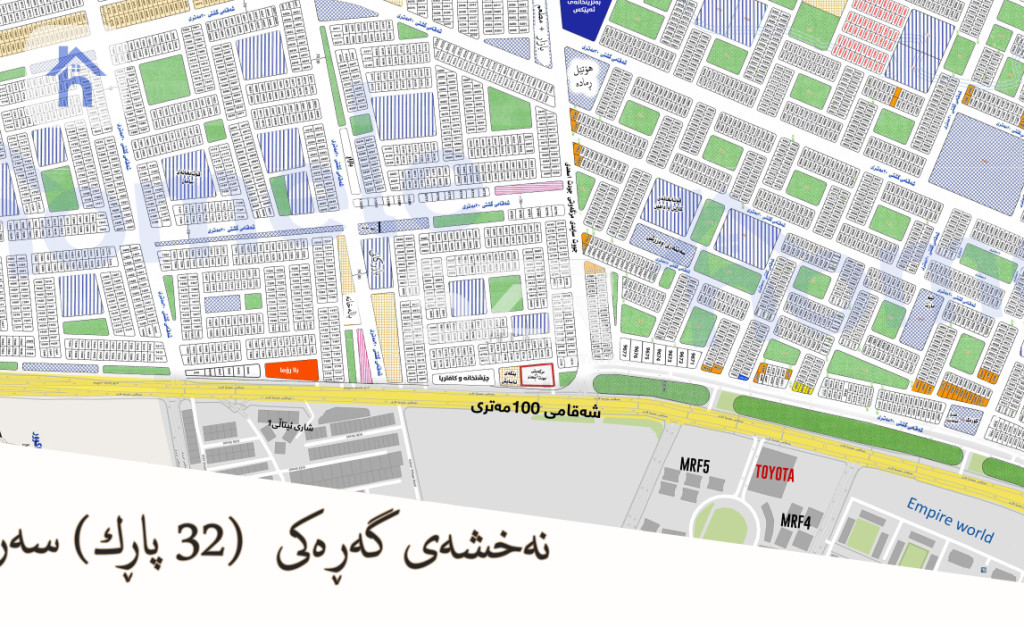 پارچە زەوی بۆ فرۆشتن لە هەولێر