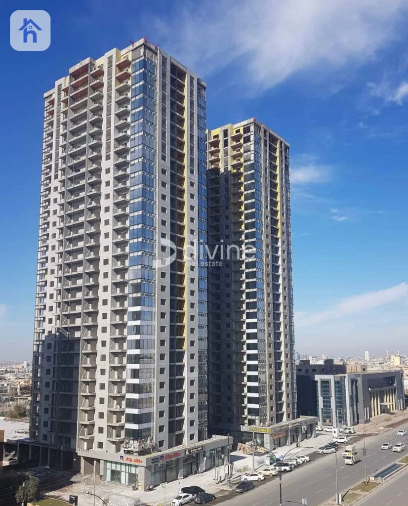 شقة عصرية بغرفتي نوم مع شرفة