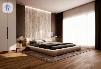 Modern Apartment with Sleek Design Resim 8