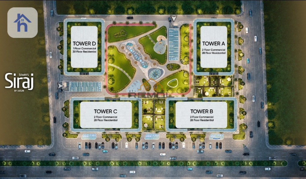 Modern Apartment in Siraj Towers Resim 4