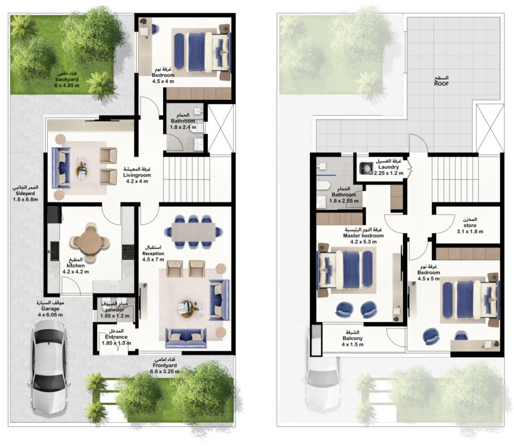 type: 215.3m² Kat Planı
