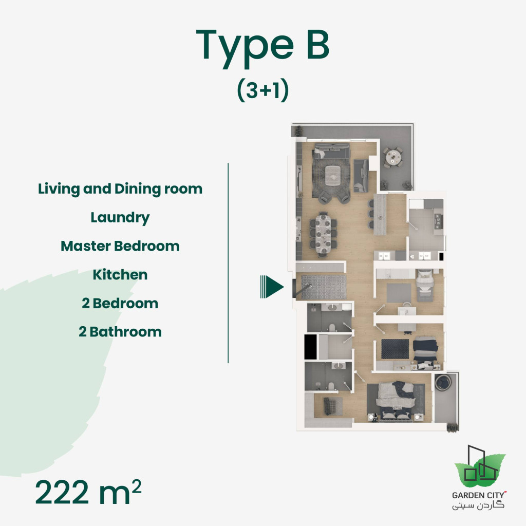 Apartment پلانی نهۆم