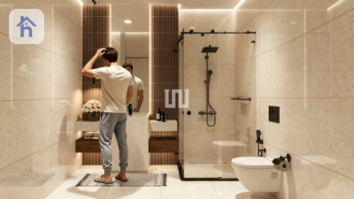 Cozy 1-bedroom apartment in Erbil Resim 7